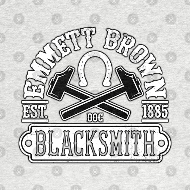 Emmett Brown Blacksmith by WhatProductionsBobcaygeon